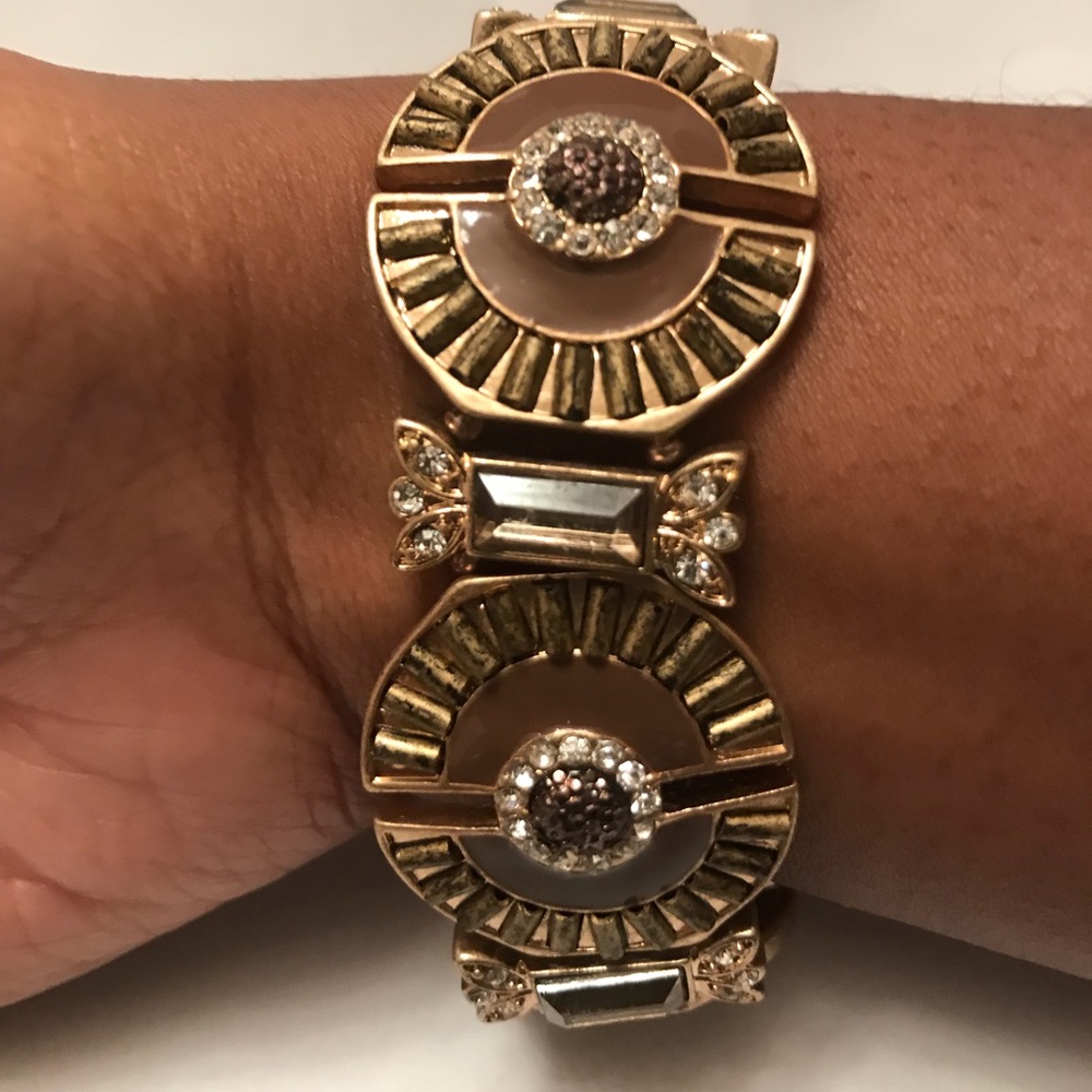 Brown and gold bracelet